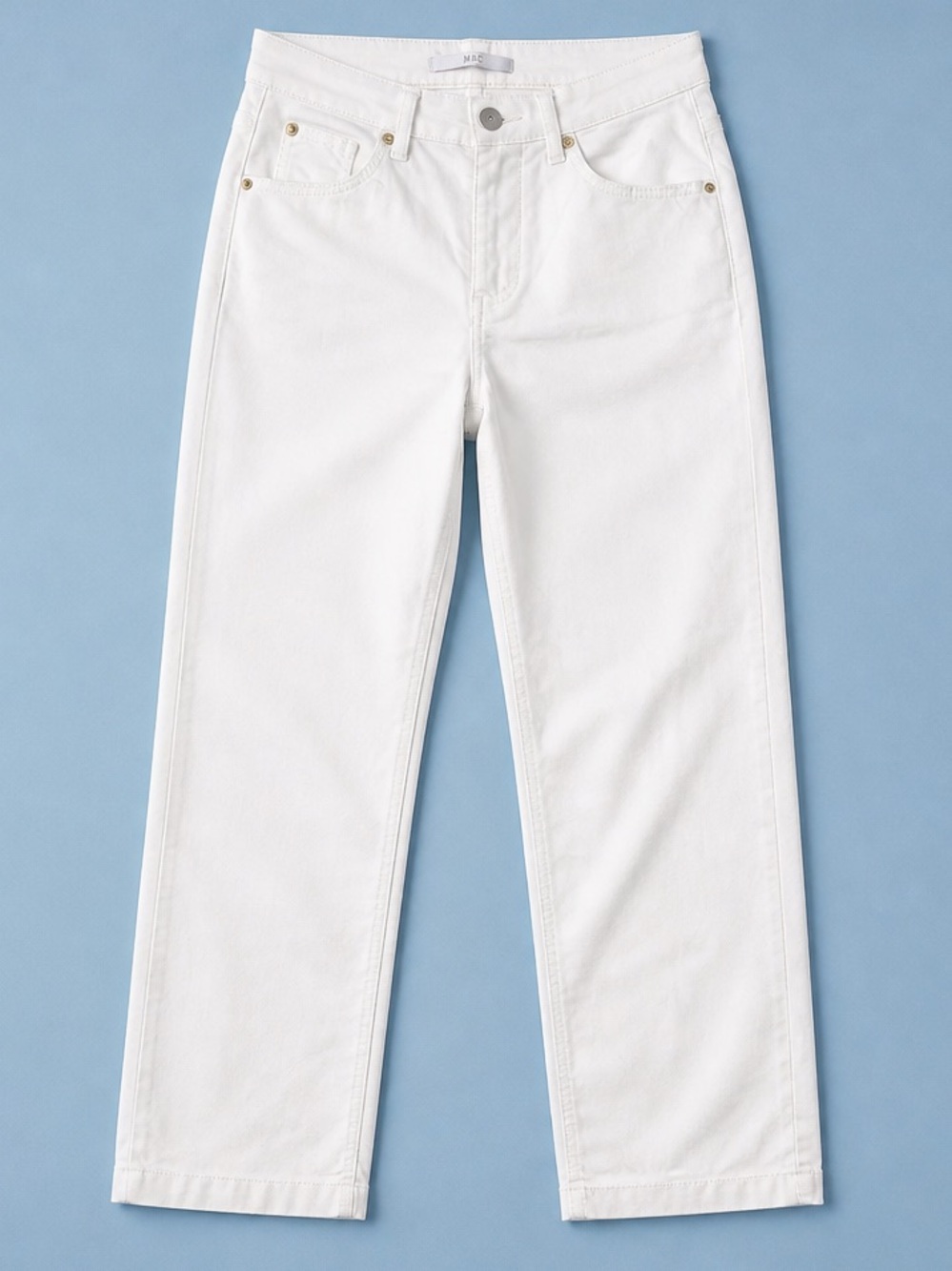 MAC Women's Culotte White Wide Leg Cropped Jeans Size EU 32 US 2 Premium Denim